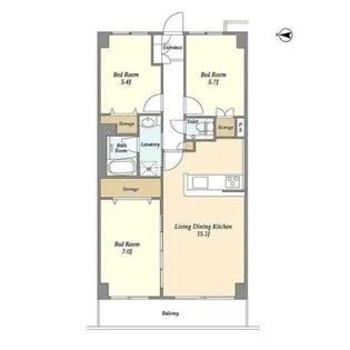 ヒルトップ・スクエアー【9階】の間取り