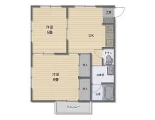 メゾン・サンレイク D棟【1階】の間取り