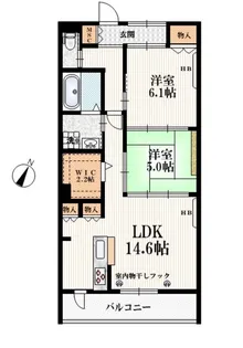 BORIKI おおいずみがくえん【2階】の間取り