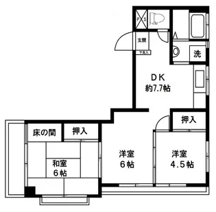 哲学堂マンション【3階】の間取り