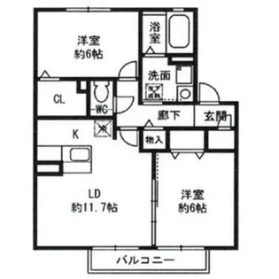 サニーコートM【1階】の間取り