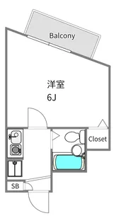柳盛堂IIビル【4階】の間取り