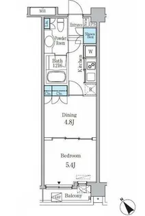 クインテット恵比寿【4階】の間取り