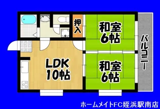 グランドール周船寺【3階】の間取り