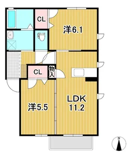 パクス・オーミカーナ【1階】の間取り