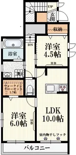 ヴィオリラII【2階】の間取り