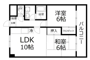 ヴィラ高精【3階】の間取り