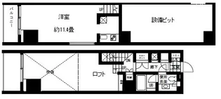 ボルト東新宿【8階】の間取り