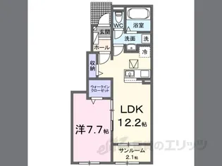 カルムメゾンK III【1階】の間取り