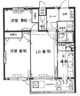 クレール桜新町【2階】の間取り