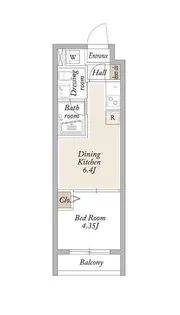 KDXレジデンス池袋要町【2階】の間取り