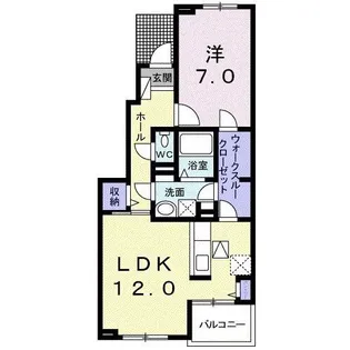 サニーレジデンスVI【1階】の間取り