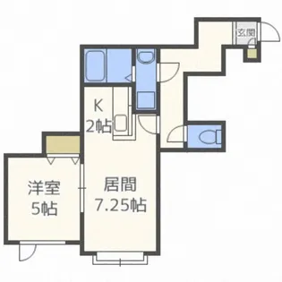 プルメリア真駒内【3階】の間取り