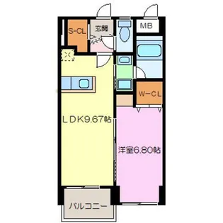 ヴァンボヌール【3階】の間取り