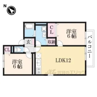 リヴェール吉条2【2階】の間取り