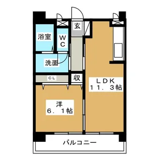 栄サンアイ【9階】の間取り