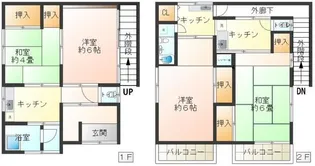 リプロハウス江北【2階】の間取り