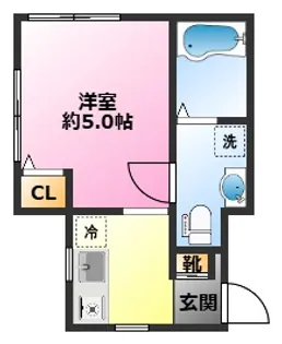 MKハイツ【2階】の間取り