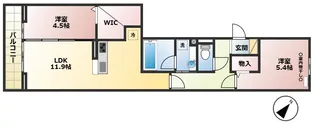 リエージュ【3階】の間取り