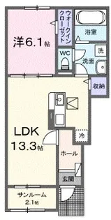 ミリア ヴィータ I【1階】の間取り