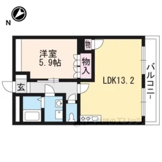 パラシオン八王子【2階】の間取り