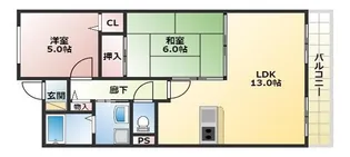 ノースフライト【3階】の間取り