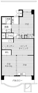 ビレッジハウス東松山タワー1号棟【1階】の間取り