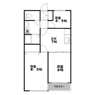 第一山本ビル【6階】の間取り