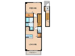 サピーブライトS・C棟【2階】の間取り