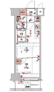 ハーモニーレジデンス新宿早稲田ザ・ガーデン【2階】の間取り