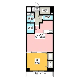 TRI-STAGE【6階】の間取り