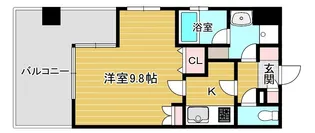 アクティコート京橋【8階】の間取り