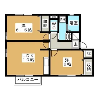 サンコート1番館【2階】の間取り