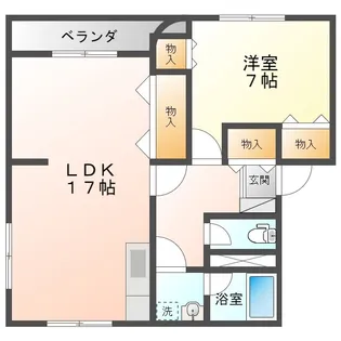 マンション鳳舞【1階】の間取り