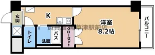 クレスト草津【7階】の間取り