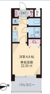 ビイルーム新宿【6階】の間取り
