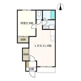 かかみの御苑【1階】の間取り