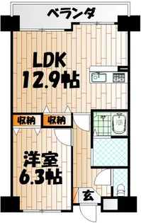 ジャミロ小倉【9階】の間取り