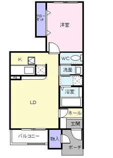 ヴェトレリーア【1階】の間取り