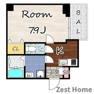シエテ立花駅前【2階】の間取り
