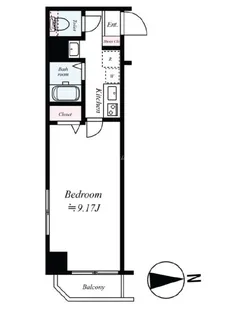 ドルチェ秋葉原North・弐番館【3階】の間取り