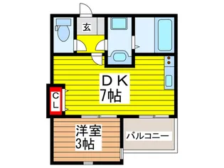 La Luceさいたま新都心【3階】の間取り