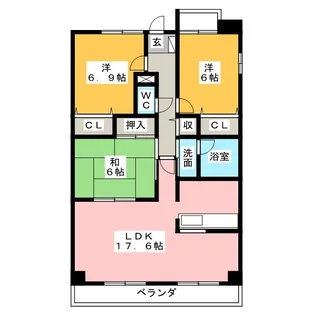 グランハート【2階】の間取り