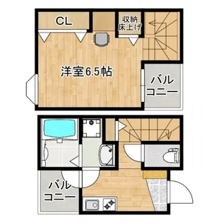 アレフガルド楽々園の間取り