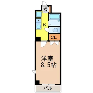 グレーシアス川名【3階】の間取り