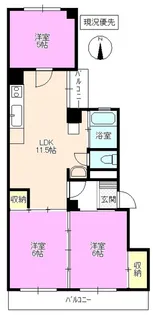 カーサ三輪【2階】の間取り