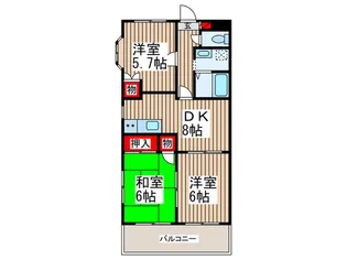 ハイパレス【2階】の間取り