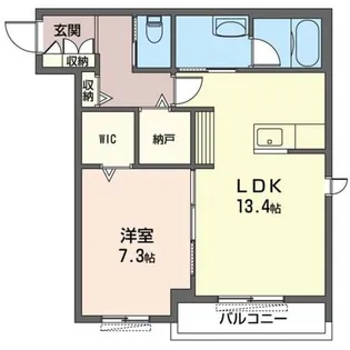 シャーメゾン白樺【2階】の間取り