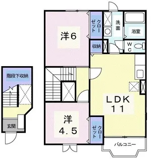 エイミール【2階】の間取り