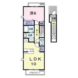 ブルー・イン・グリーン【2階】の間取り